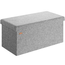 Sitzbank Grau 80x40x40cm MDF faltbar Sitzbank Grau 80x40x40cm MDF faltbar