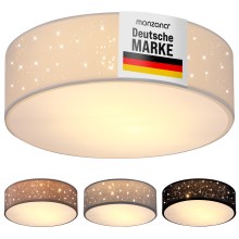 Deckenlampe Weiß Stoff Ø38cm Sternenhimmel Deckenlampe Weiß Stoff Ø38cm Sternenhimmel