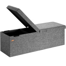 Sitzbank Dunkelgrau 115x38x38cm mit Klappdeckel Sitzbank Dunkelgrau 115x38x38cm mit Klappdeckel