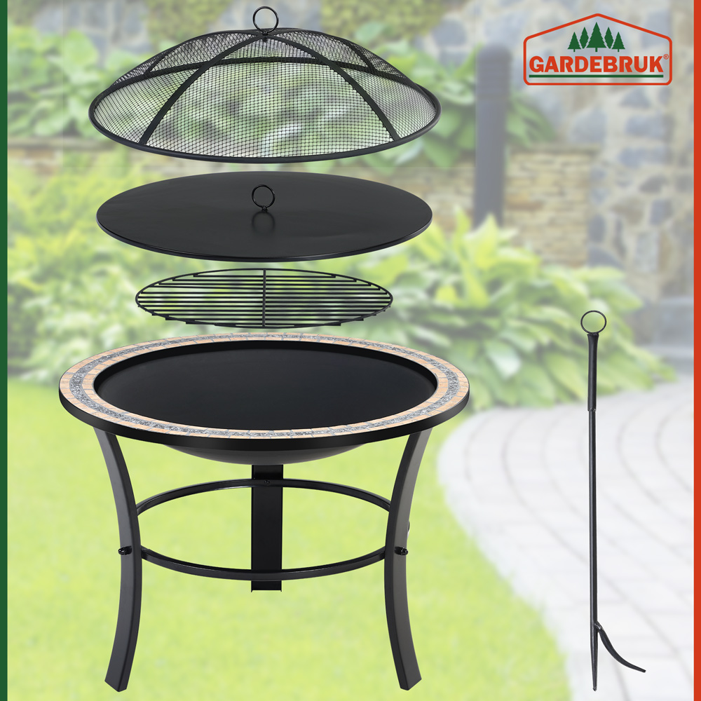 Feuerschale Fuego Mosaik Stahl Ø76cm – Bild 2