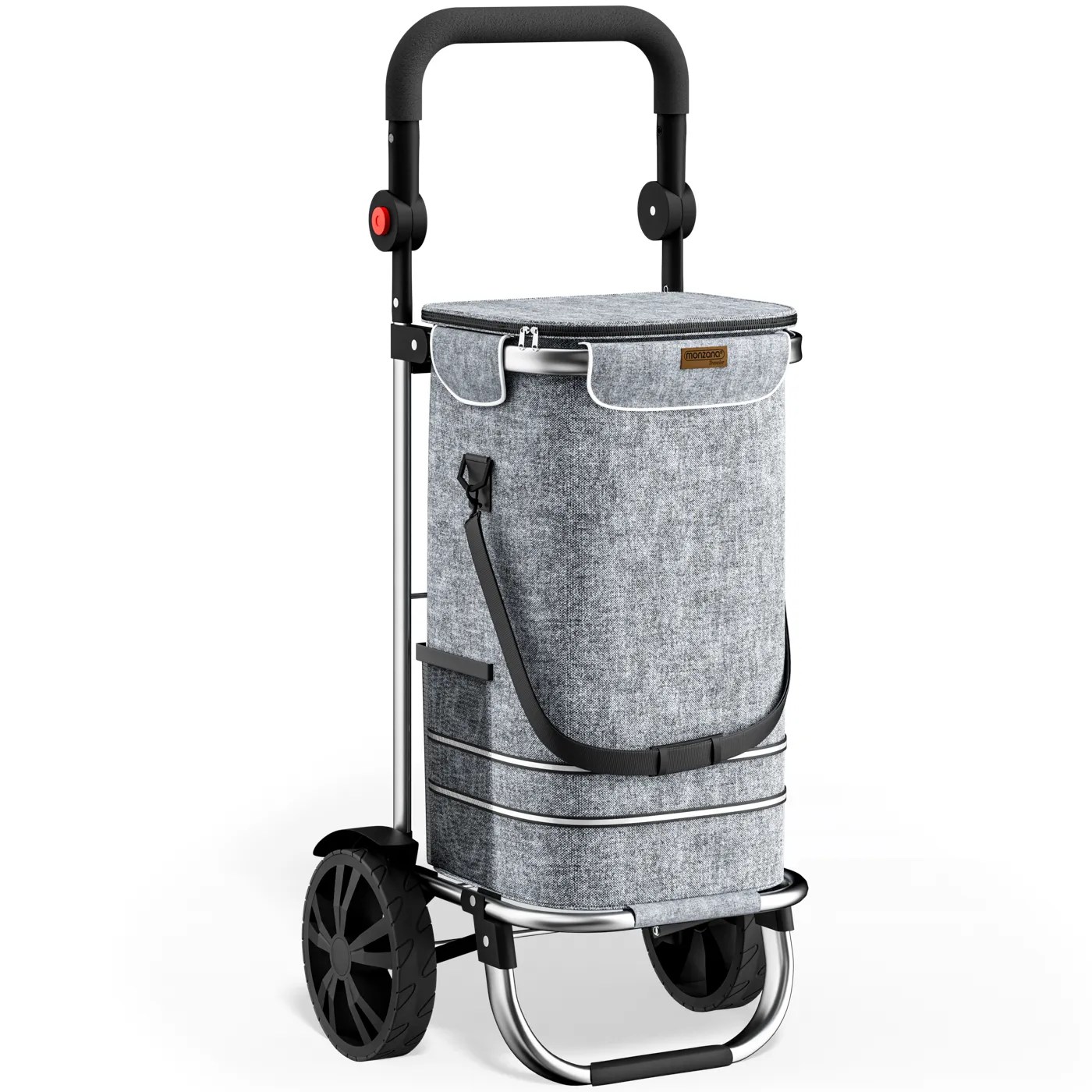 Einkaufstrolley Grau Alu 56L 31x24x54cm Einkaufstrolley Grau Alu 56L 31x24x54cm