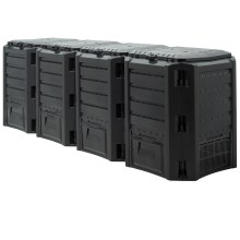 Komposter Schwarz 1600L 261x72x83cm Komposter Schwarz 1600L 261x72x83cm