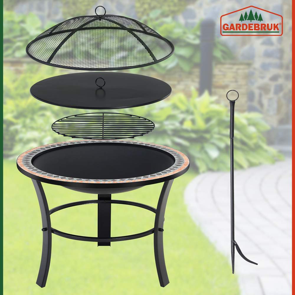 Feuerschale Sevilla Mosaik Stahl Ø76cm – Bild 2