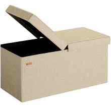 Sitzbank Beige 76x38x38cm mit Klappdeckel Sitzbank Beige 76x38x38cm mit Klappdeckel