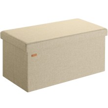 Sitzbank Beige 76x38x38cm MDF faltbar Sitzbank Beige 76x38x38cm MDF faltbar