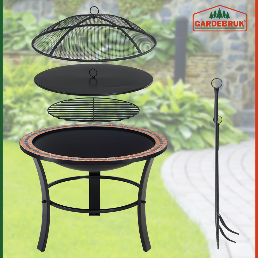 Feuerschale Fuoco Mosaik Stahl Ø76cm – Bild 2