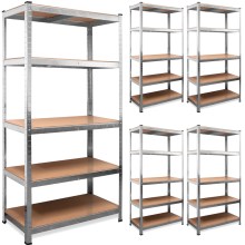 Schwerlastregal 5er-Set 180x90x40cm verzinkt 875kg Schwerlastregal 5er-Set 180x90x40cm verzinkt 875kg