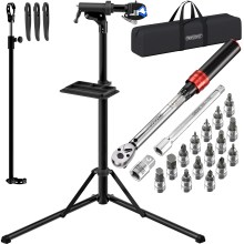 Fahrrad-Montageständer E-Bike bis 50kg + Drehmomentschlüssel Fahrrad-Montageständer E-Bike bis 50kg + Drehmomentschlüssel