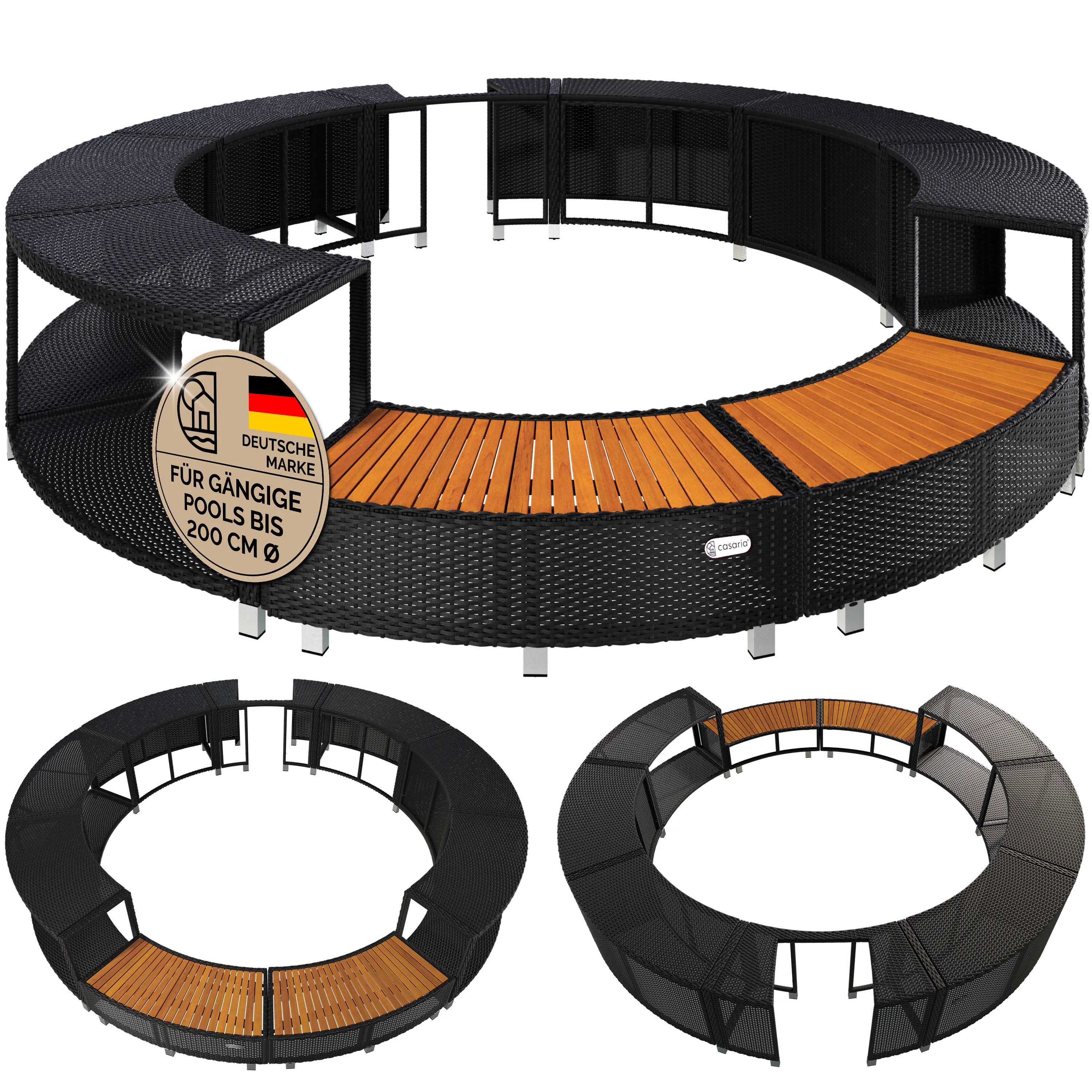 Polyrattan Pool Rahmen für LAY-Z-SPA Polyrattan Pool Rahmen für LAY-Z-SPA