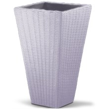 Blumentopf Sand Polyrattan-Optik 70x40x40cm Blumentopf Sand Polyrattan-Optik 70x40x40cm