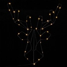 LED Rentier Weihnachten Metall Warmweiß LED Rentier Weihnachten Metall Warmweiß