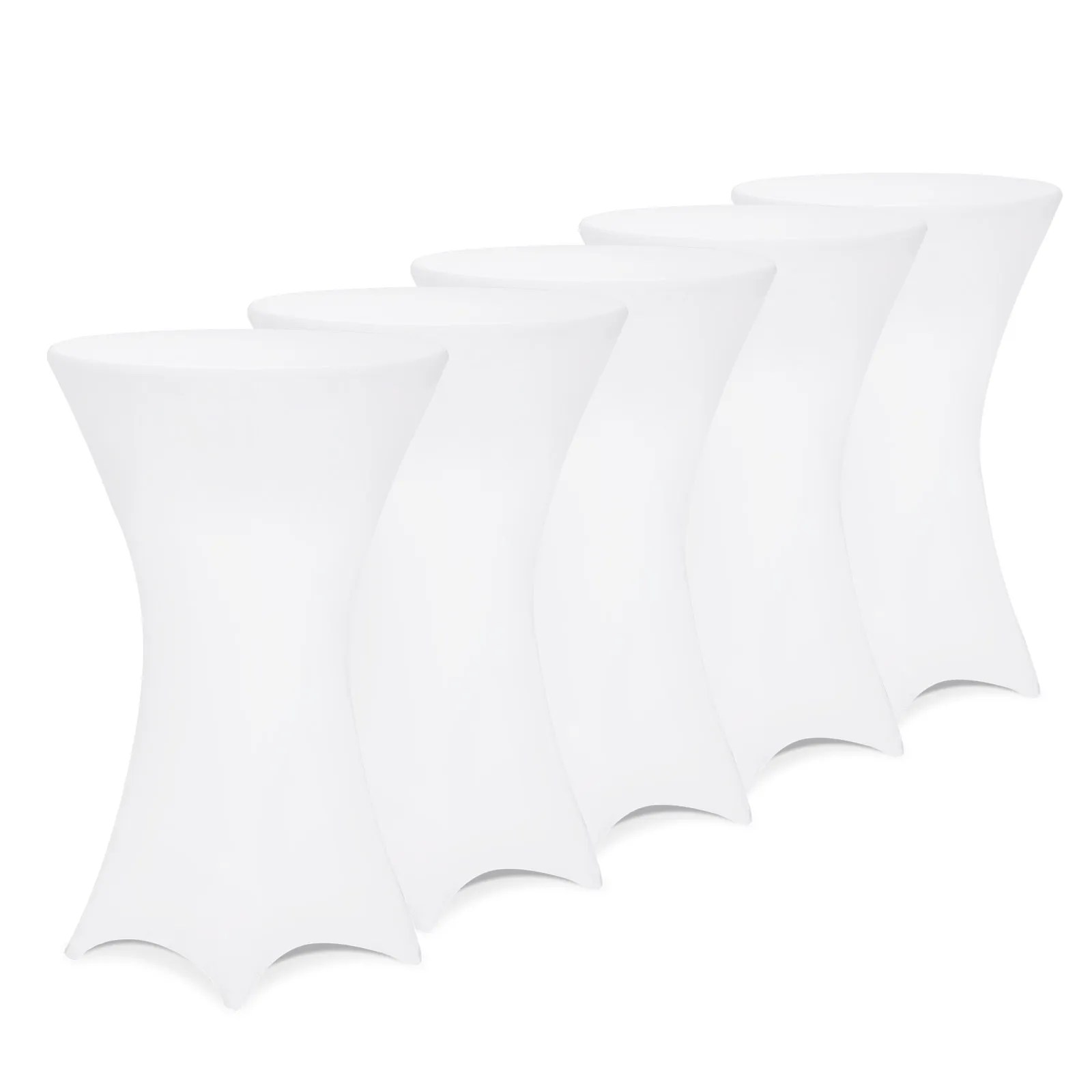 Stehtischhusse 5er-Set Weiß Ø60cm Stehtischhusse 5er-Set Weiß Ø60cm