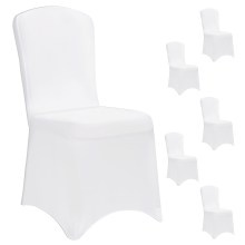 Stuhlhusse 6er-Set Weiß OEKO-TEX® Stuhlhusse 6er-Set Weiß OEKO-TEX®