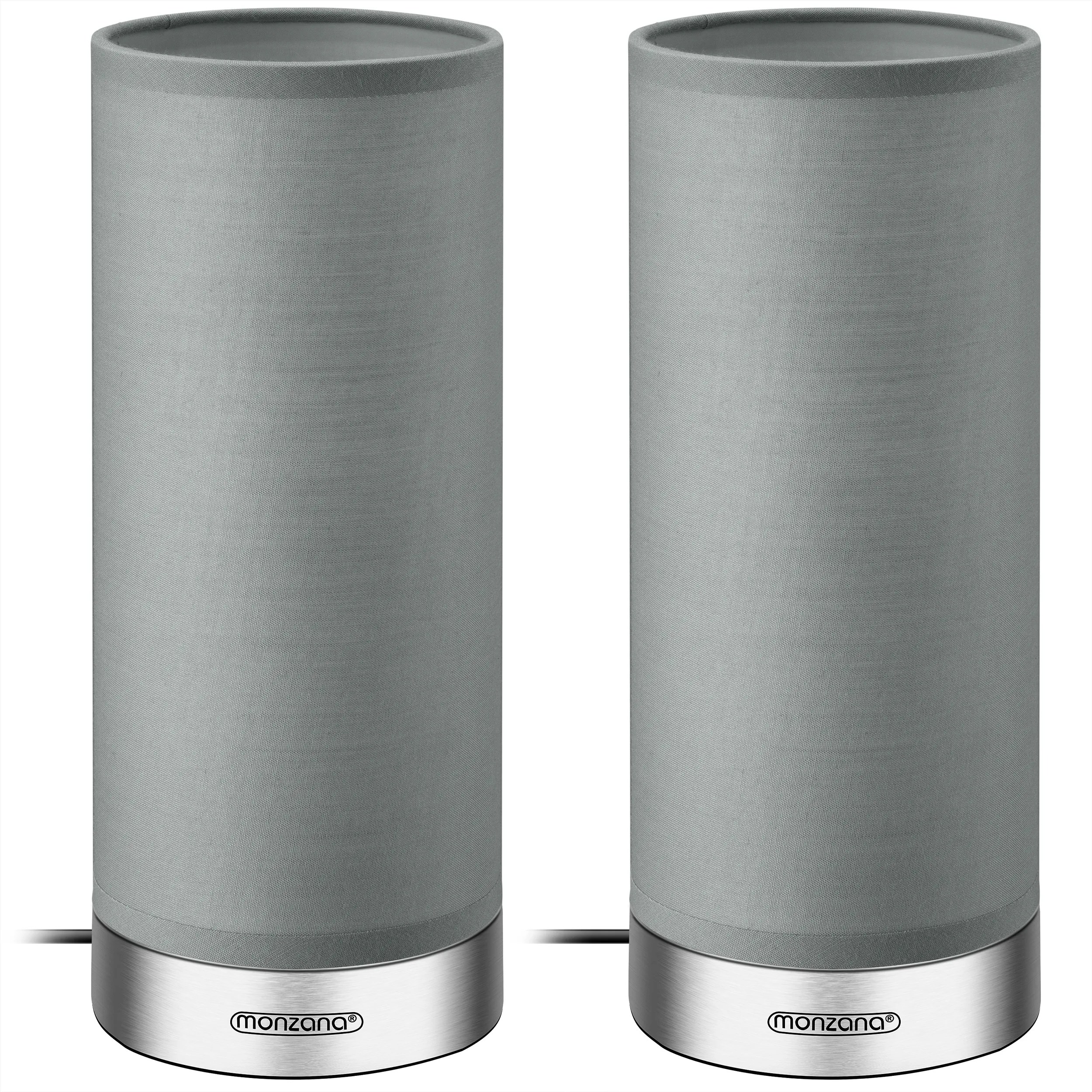 Tischlampe Jasmin 2er-Set Grau dimmbar Tischlampe Jasmin 2er-Set Grau dimmbar