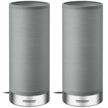 Tischlampe Jasmin 2er-Set Grau dimmbar Tischlampe Jasmin 2er-Set Grau dimmbar