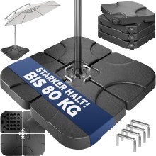 Platten für Schirmständer 4er-Set 105x105x7cm Platten für Schirmständer 4er-Set 105x105x7cm