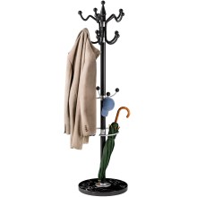 Kleiderständer Schwarz 173cm geschwungen Kleiderständer Schwarz 173cm geschwungen