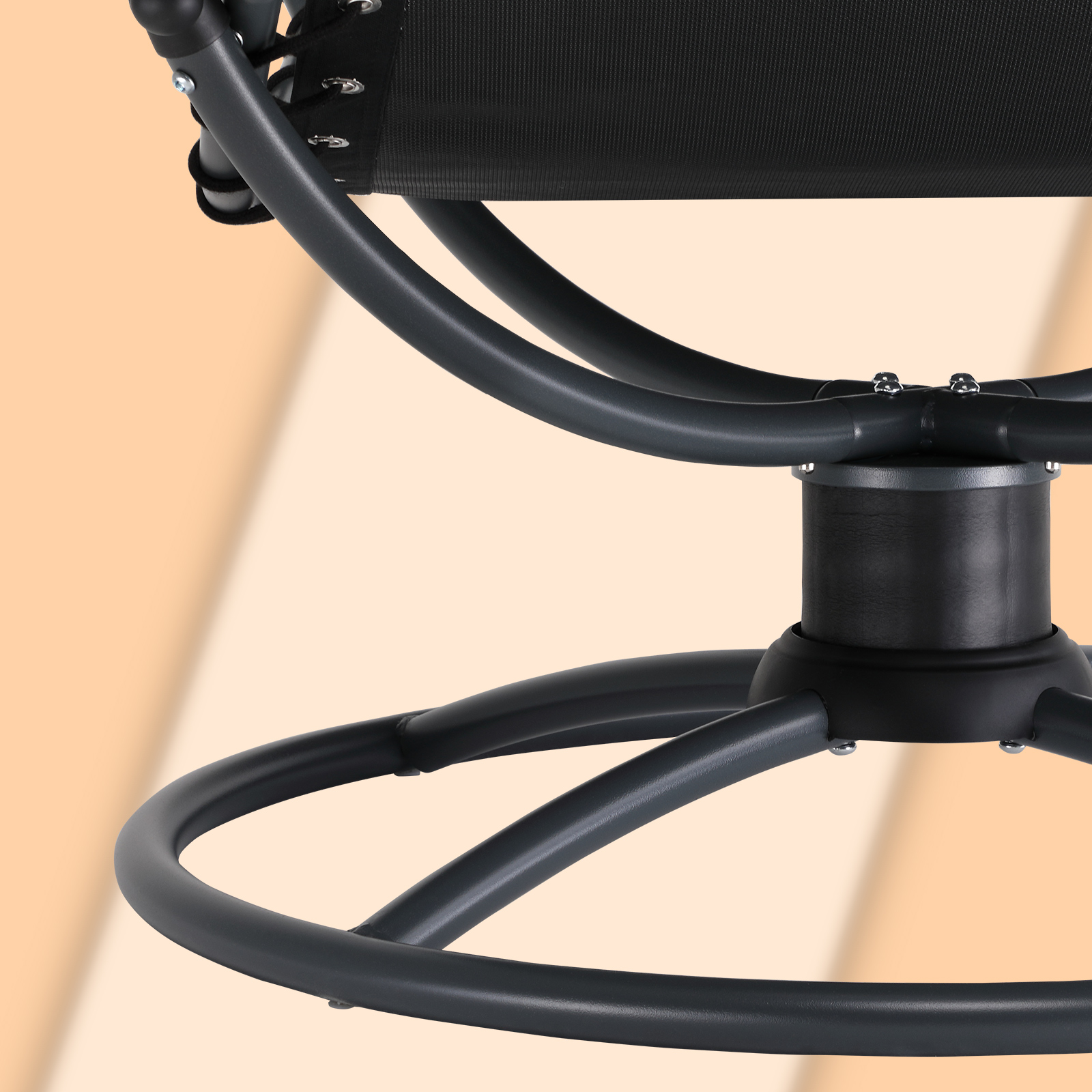 Relaxliege Eve Anthrazit mit Schaukelfunktion – Bild 2