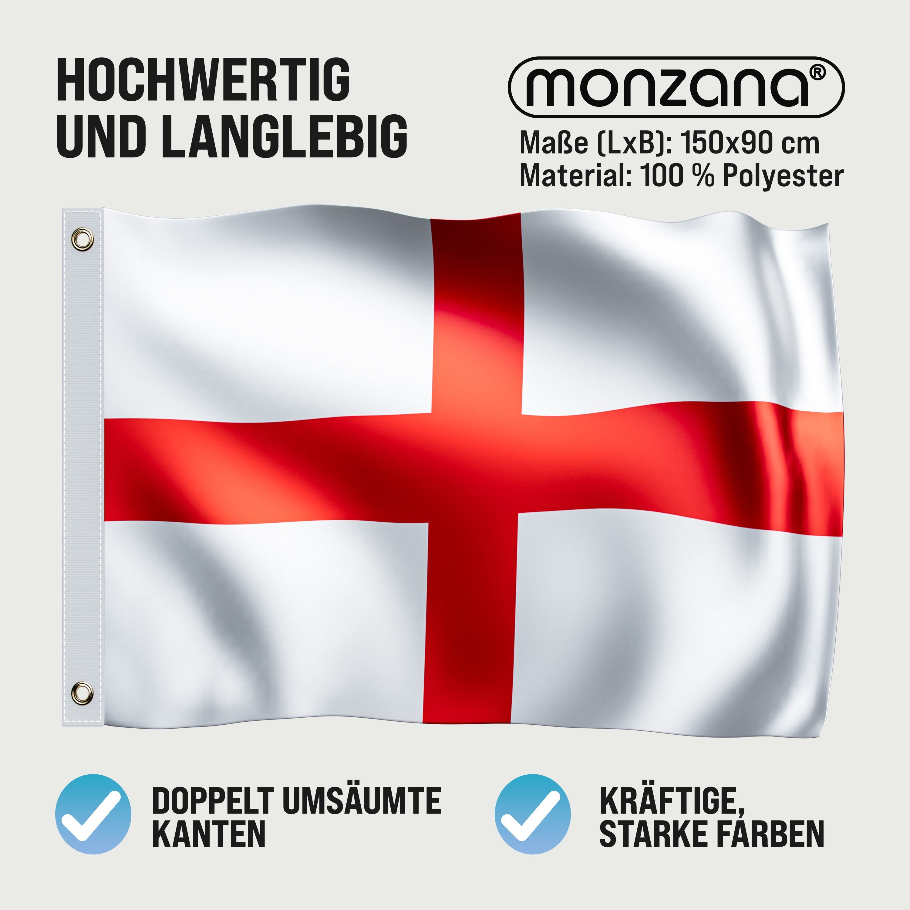 Flagge England 150x90cm – Bild 2