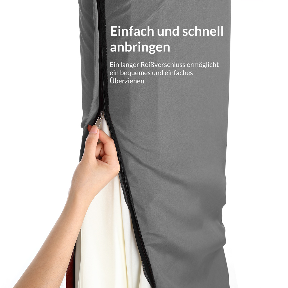 Abdeckung Ampelschirm Sonnenschirm Anthrazit 3m – Bild 2