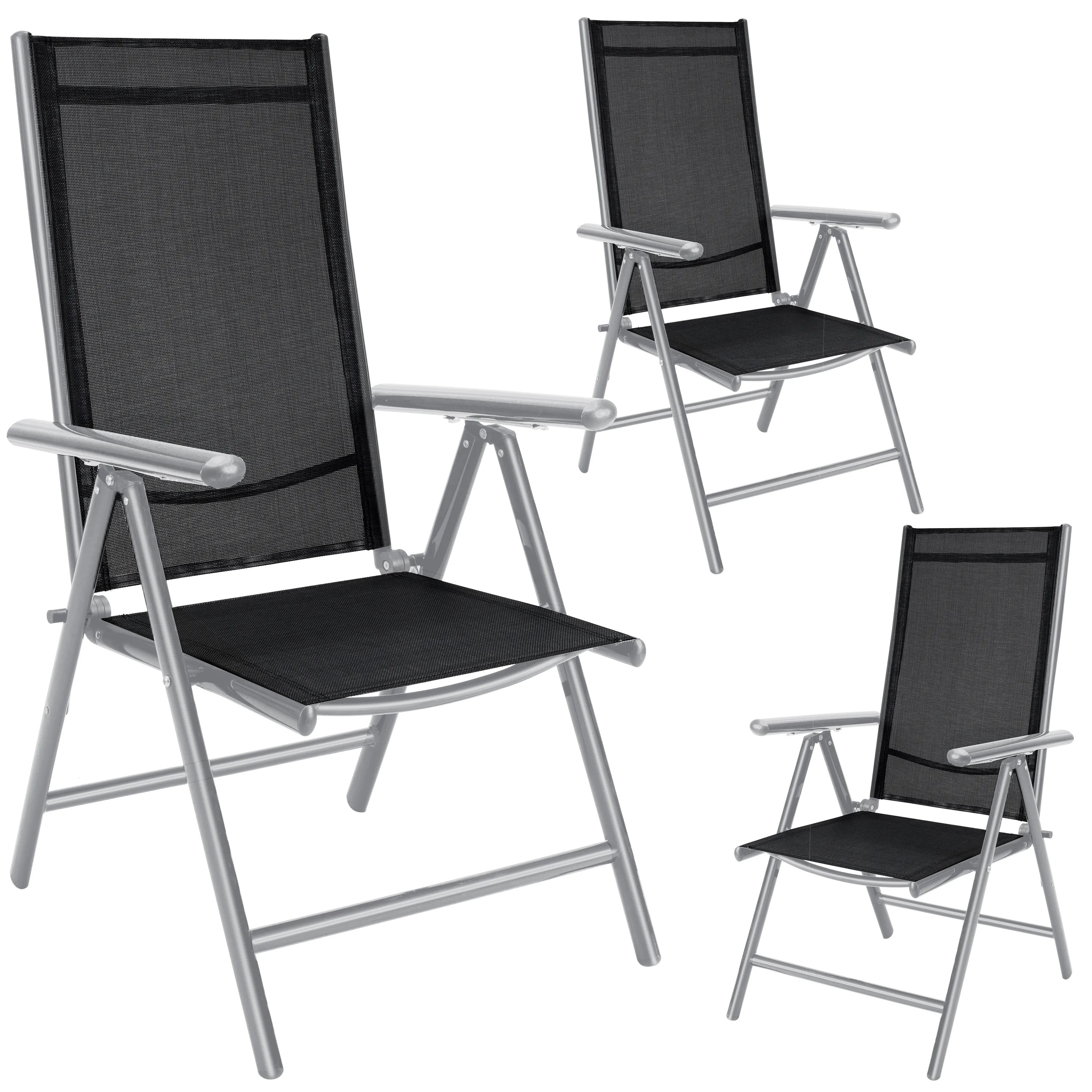 Gartenstuhl Bern 3er-Set Silber Gartenstuhl Bern 3er-Set Silber