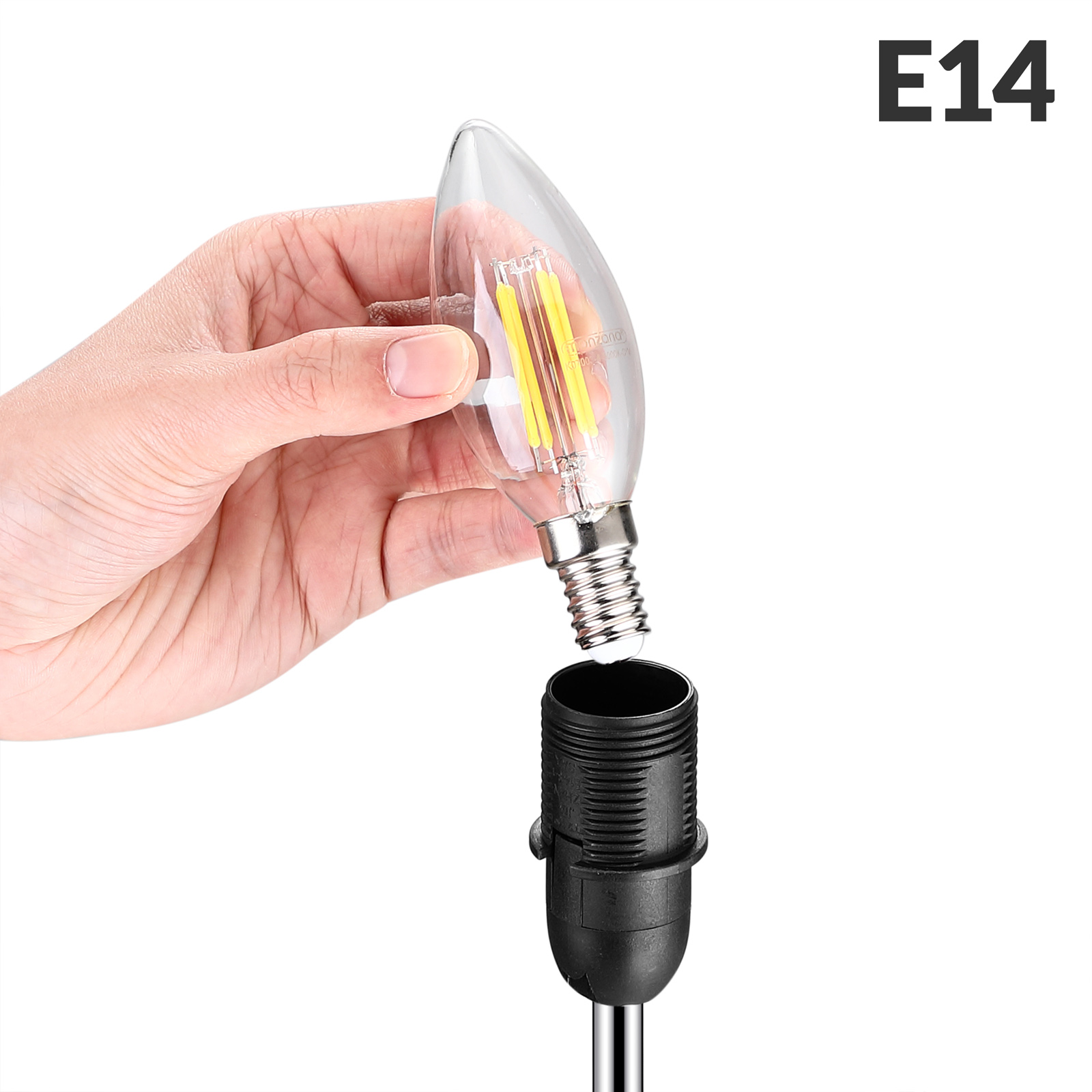 Tischlampe Lumière Weiß 32x13x13cm – Bild 2