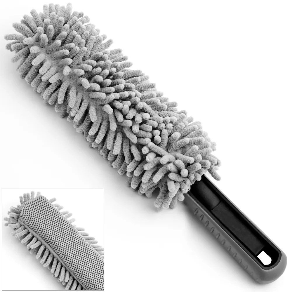 Felgen-Reinigungsbürste Grau Microfaser 34cm Felgen-Reinigungsbürste Grau Microfaser 34cm