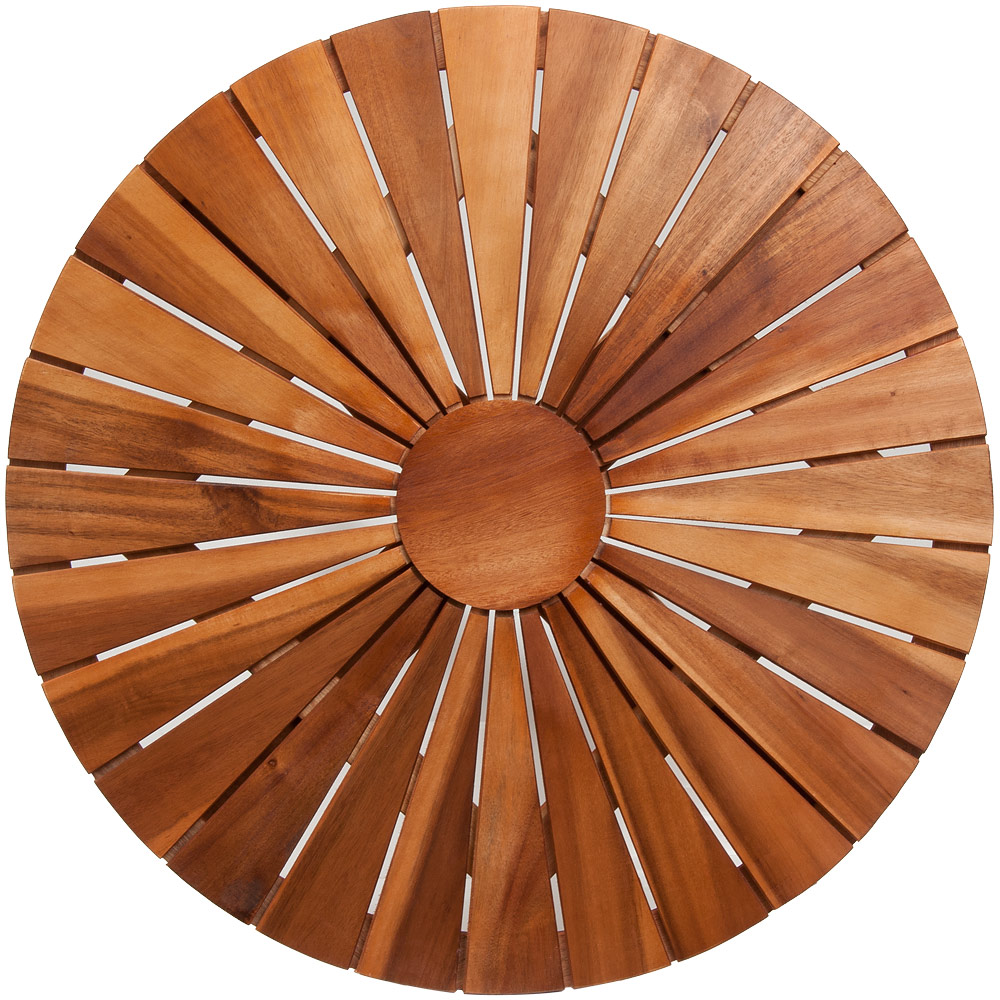 Gartentisch Sunrise Braun Akazienholz Ø70cm – Bild 2