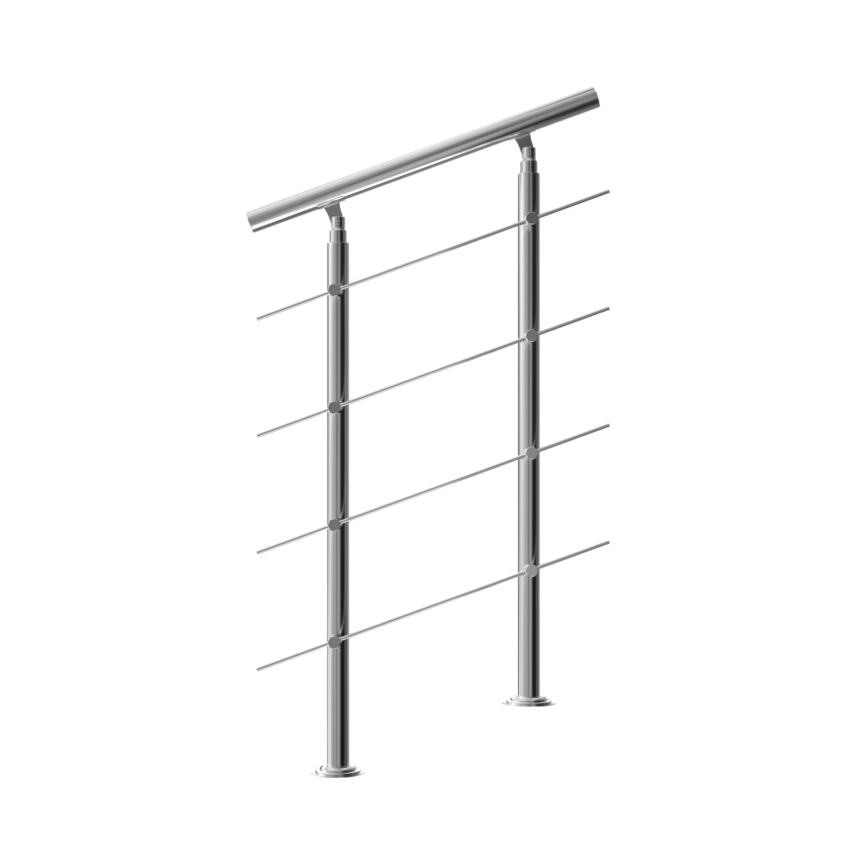 Treppengeländer Edelstahl 80cm 4 Streben Treppengeländer Edelstahl 80cm 4 Streben