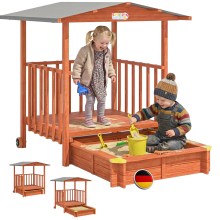 Sandkasten Merle UV-Schutz 50+ überdachte Spielveranda Sandkasten Merle UV-Schutz 50+ überdachte Spielveranda