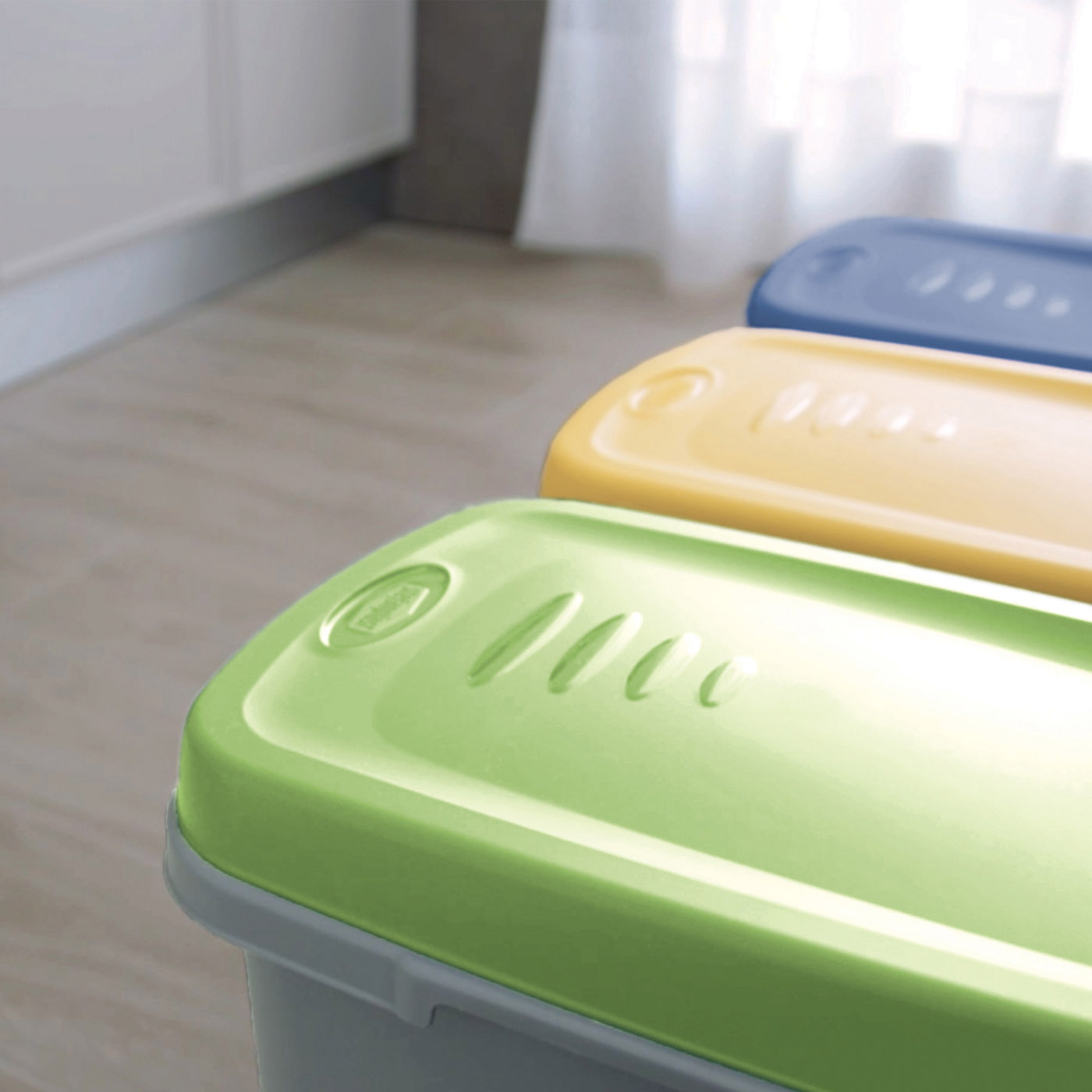 Mülleimer 3er-Set Kunststoff 25L – Bild 2