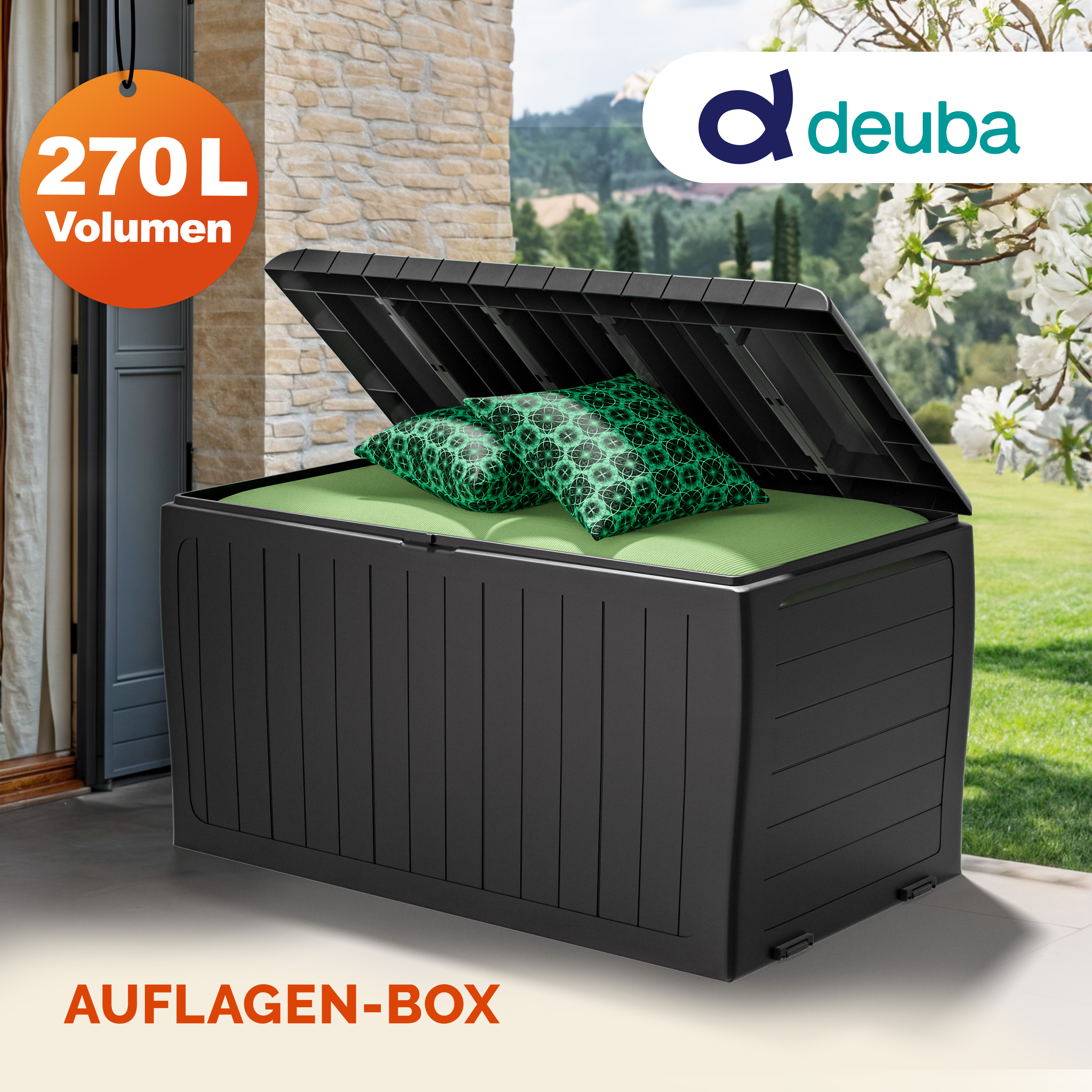 Auflagenbox Marvel Plus Anthrazit 270L – Bild 2