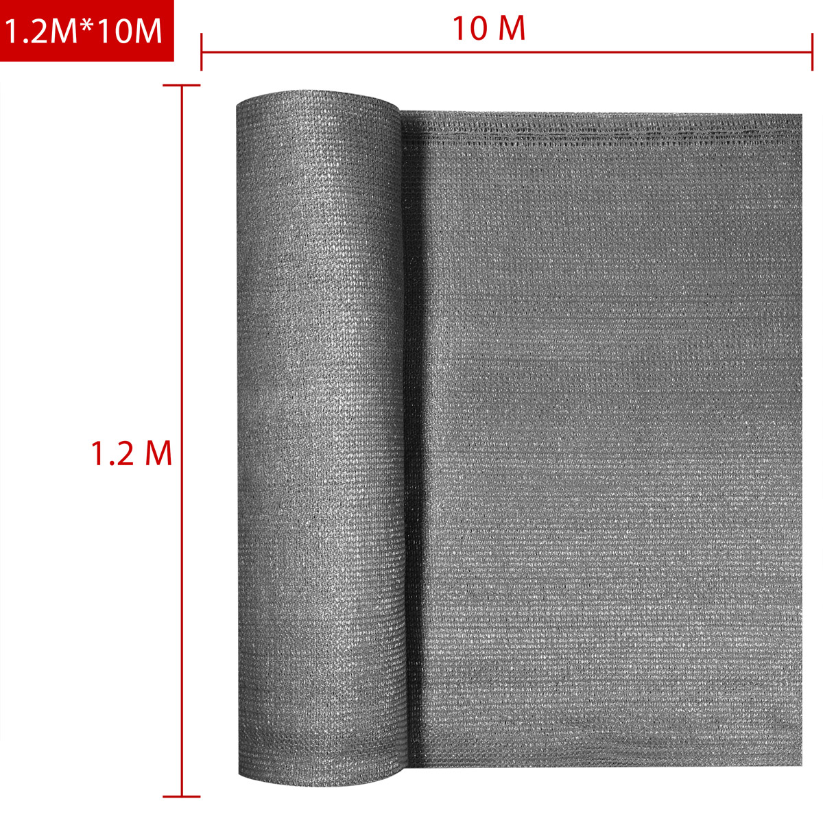 Balkonsichtschutz Anthrazit 1,2x10m – Bild 2