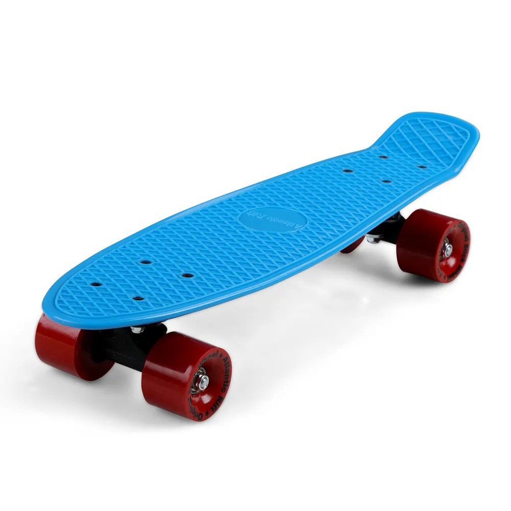 Retro Skateboard Blau/Rot – Bild 2