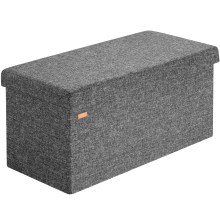 Sitzbank Dunkelgrau 80x40x40cm MDF faltbar Sitzbank Dunkelgrau 80x40x40cm MDF faltbar