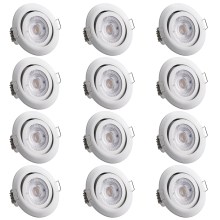 LED Einbauleuchte Krog 12er-Set Weiß LED Einbauleuchte Krog 12er-Set Weiß