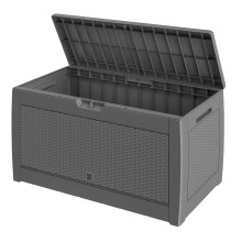 Gartenbox Rato 310L Grau Rattan Optik wasserdicht Gartenbox Rato 310L Grau Rattan Optik wasserdicht