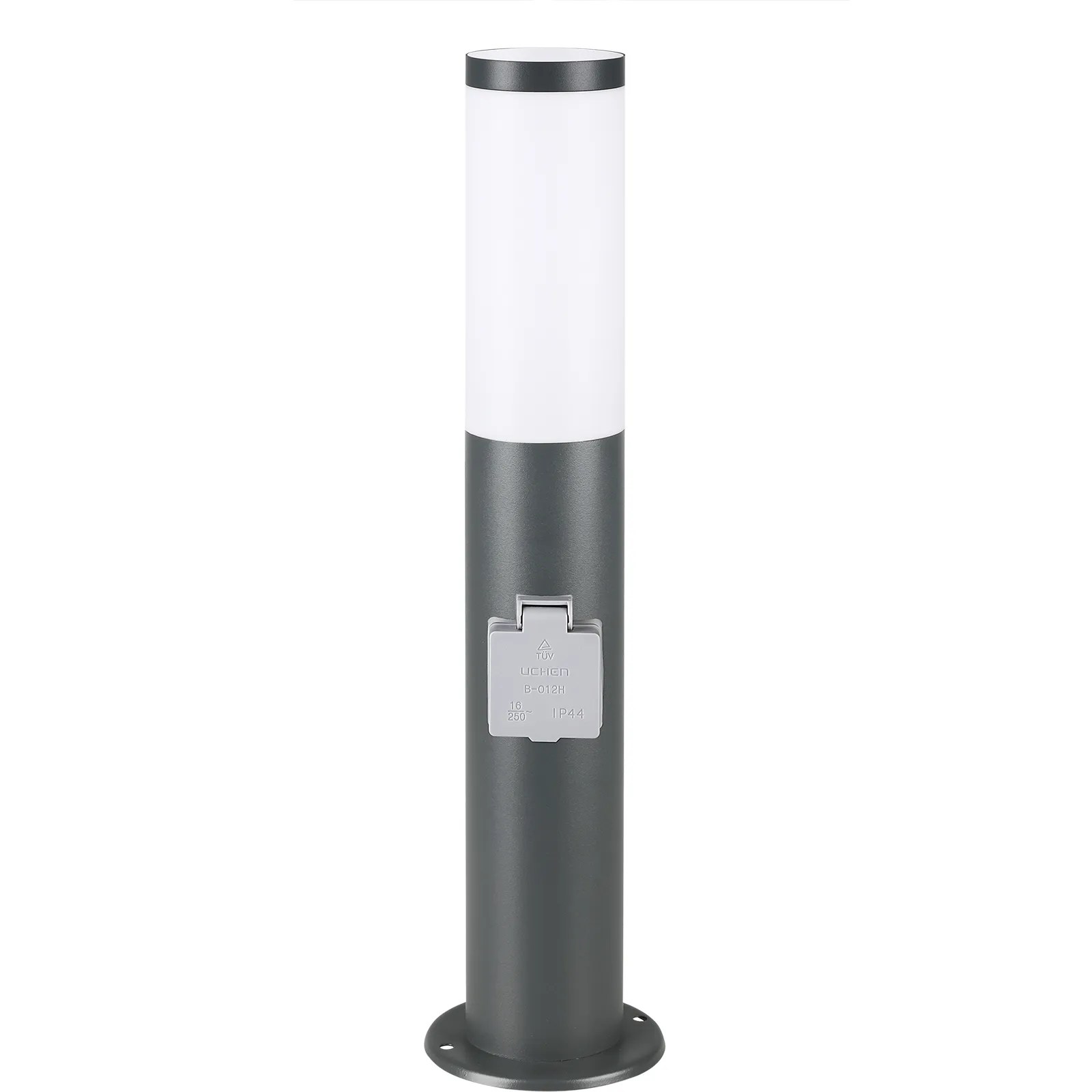 Wegeleuchte Dahlia mit Steckdose Anthrazit Wegeleuchte Dahlia mit Steckdose Anthrazit