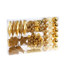 Weihnachtskugeln Gold 102 tlg in matt glänzend & glitzernd Weihnachtskugeln Gold 102 tlg in matt glänzend & glitzernd