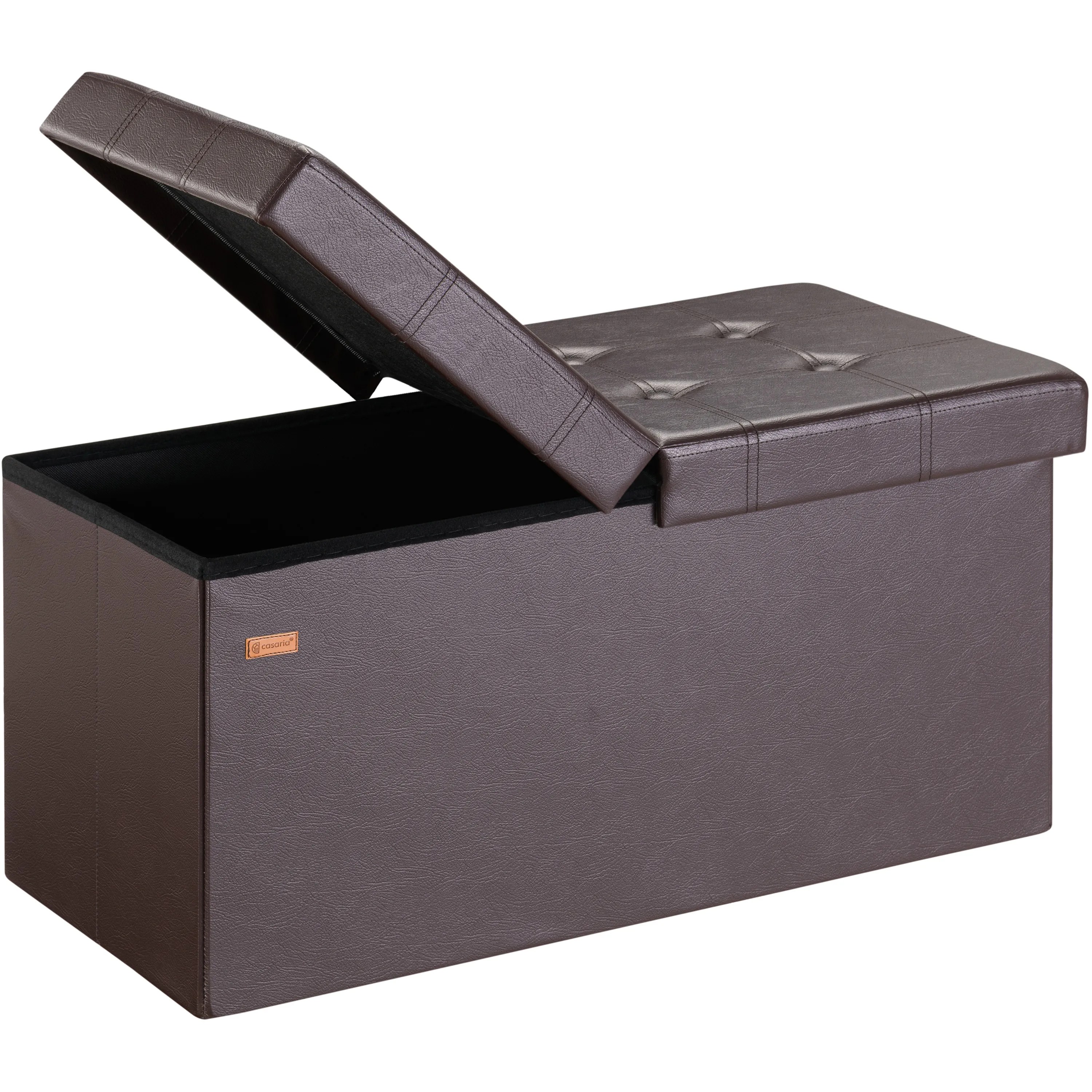 Sitzbank Braun 80x40x40cm mit Stauraum faltbar Sitzbank Braun 80x40x40cm mit Stauraum faltbar