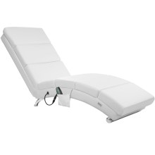 Relaxliege London Weiß mit Massage- & Heizfunktion Relaxliege London Weiß mit Massage- & Heizfunktion