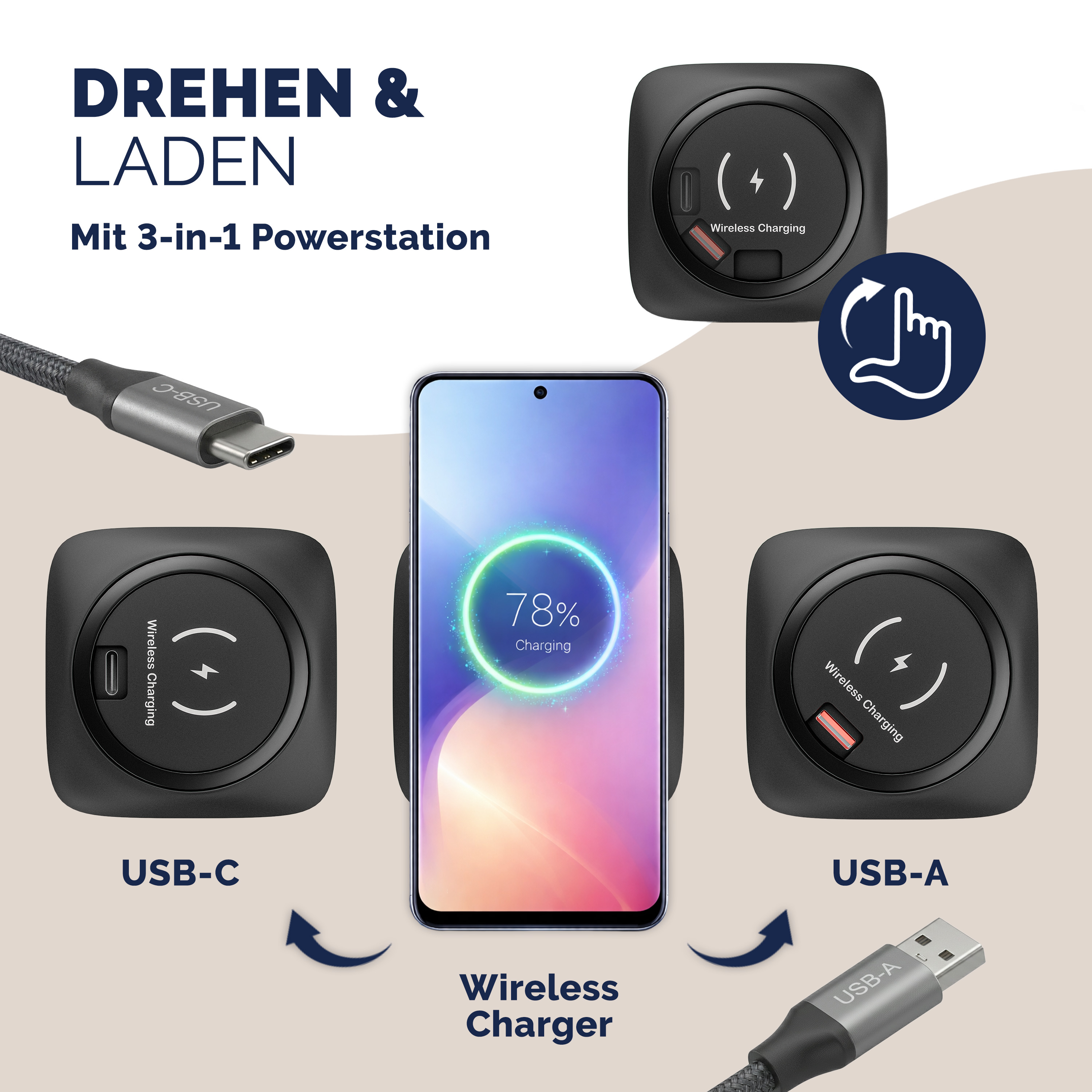 Höhenverstellbarer Schreibtisch Schwarz 140x60x72-117cm – Bild 2