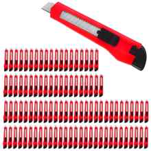 Cuttermesser 100er-Set Rot mit Abbrechklingen Cuttermesser 100er-Set Rot mit Abbrechklingen