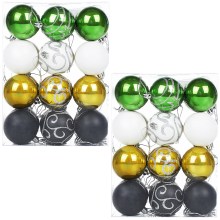 Weihnachtskugeln Bunt 48 tlg in matt glänzend & glitzernd Weihnachtskugeln Bunt 48 tlg in matt glänzend & glitzernd