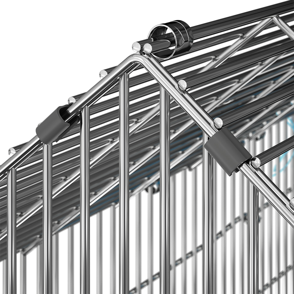 Kaninchen-Freilaufgehege Blau 180x75x75cm Sonnenschutz – Bild 2