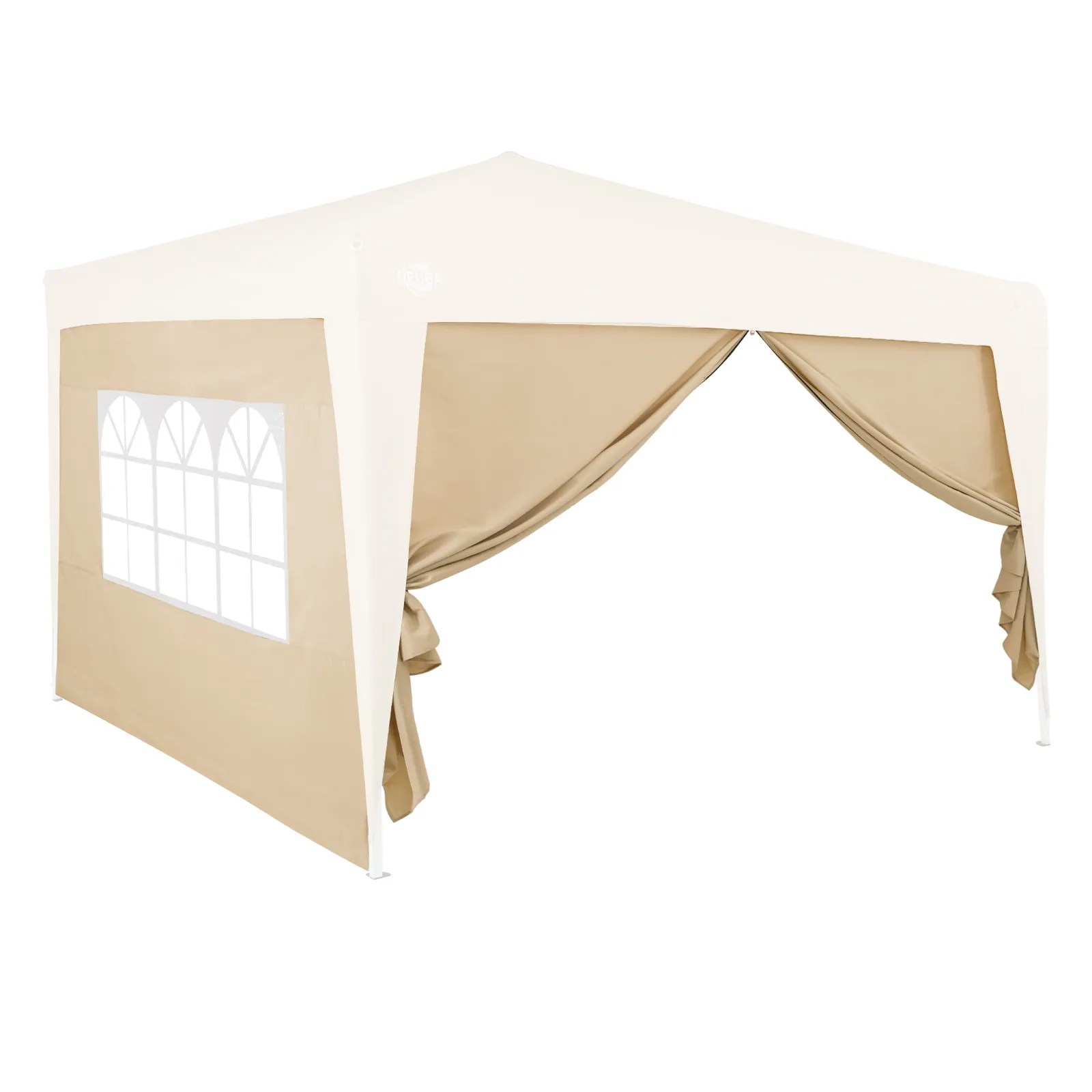 Seitenwände Faltpavillon 2er-Set Beige 3x2m Seitenwände Faltpavillon 2er-Set Beige 3x2m