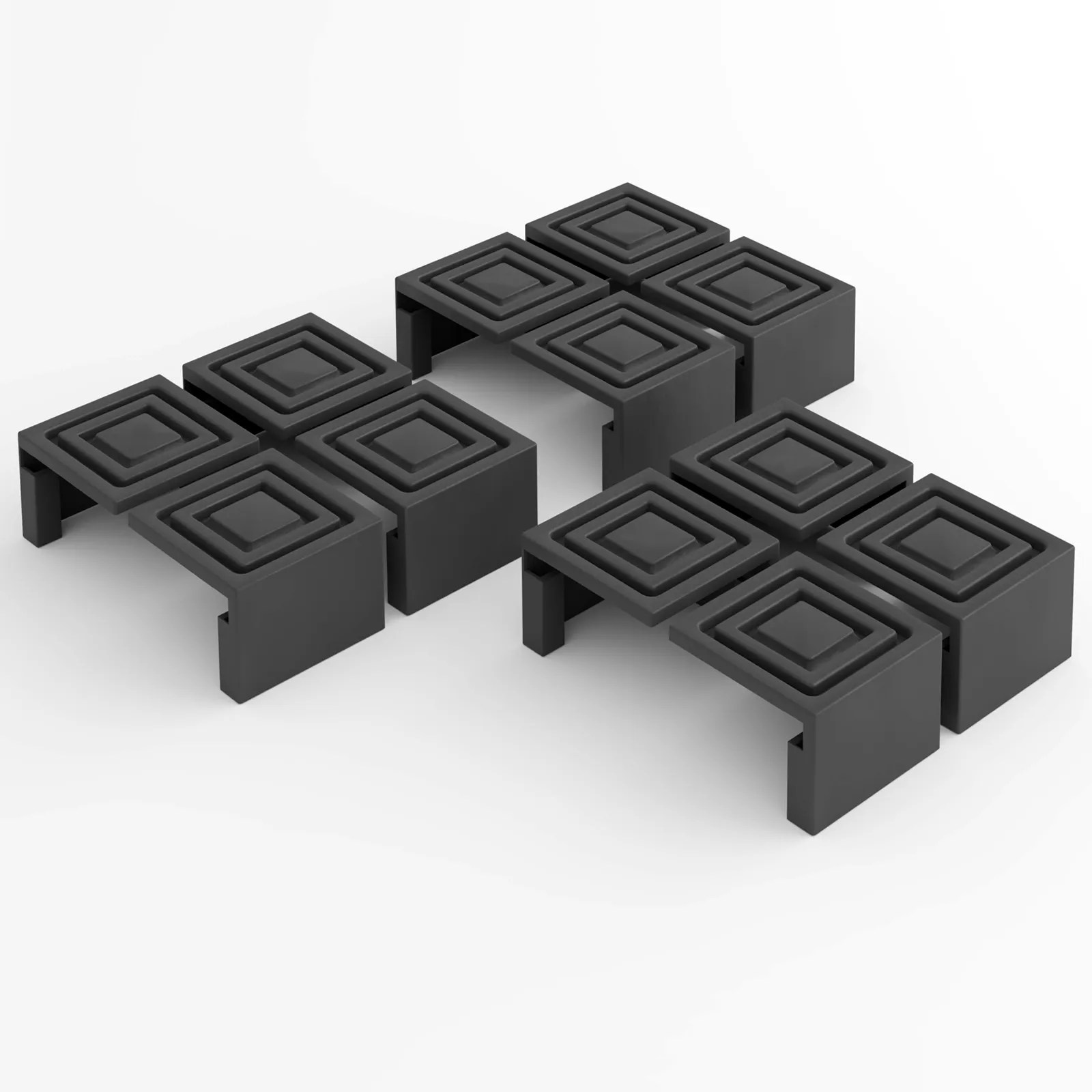 Bodenschoner Bierzeltgarnitur im 12er-Set Kratzschutz innen werkzeuglos Bodenschoner Bierzeltgarnitur im 12er-Set Kratzschutz innen werkzeuglos