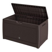 Gartenbox Matuba 310L Braun Flechtoptik wasserdicht Gartenbox Matuba 310L Braun Flechtoptik wasserdicht