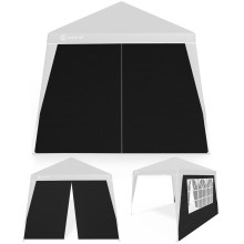Seitenwand Faltpavillon Capri 2er-Set Schwarz 3x3m Seitenwand Faltpavillon Capri 2er-Set Schwarz 3x3m