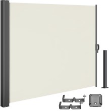 Seitenmarkise Nosara Creme 180x300cm ausziehbar Seitenmarkise Nosara Creme 180x300cm ausziehbar